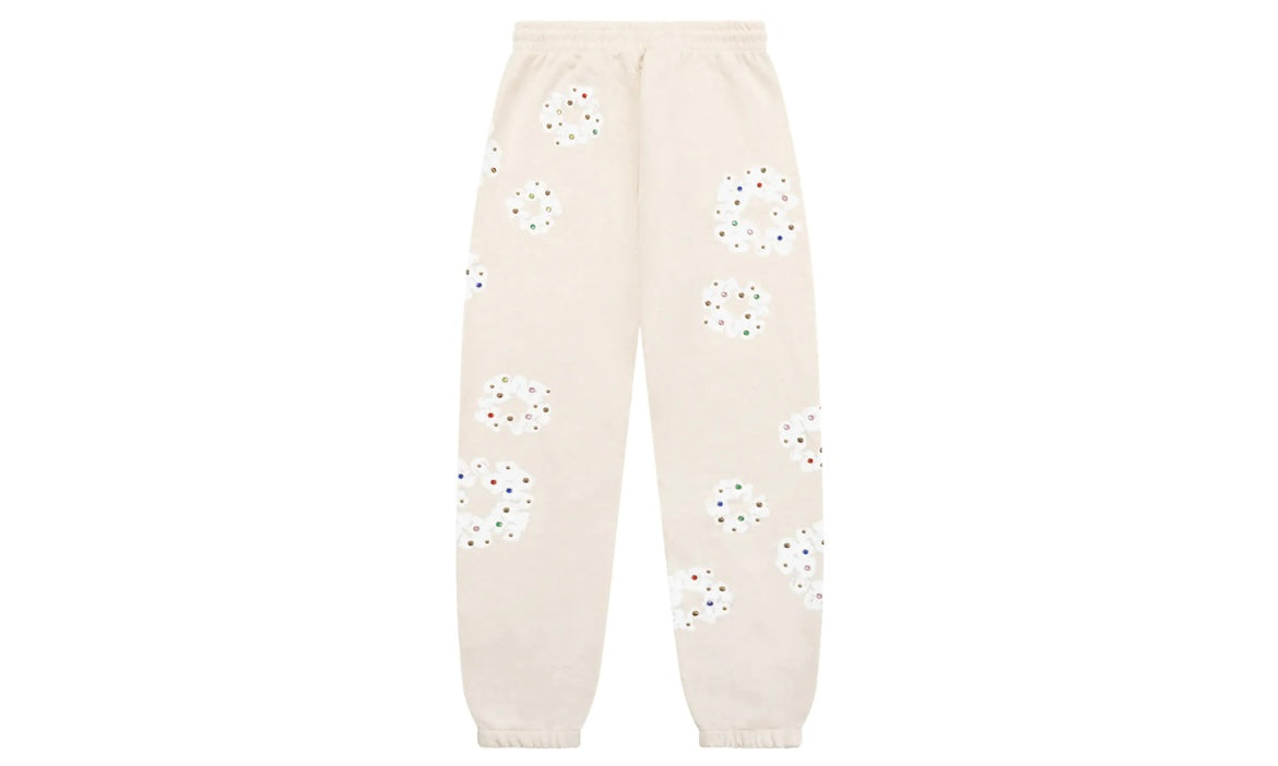 DENIM TEARS RHINESTONE COTTON WREATH SWEATPANTS ‘OATMEAL’