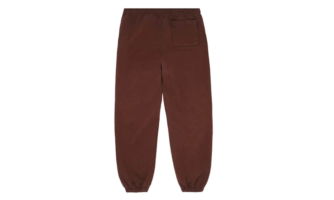 SP5DER WORLDWIDE WEB SWEATPANTS ‘BROWN’