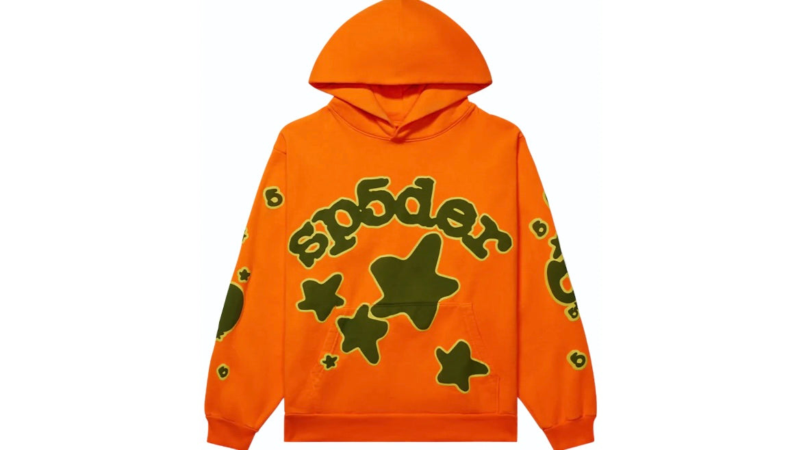 SP5DER WORLDWIDE BELUGA HOODIE ‘ORANGE’