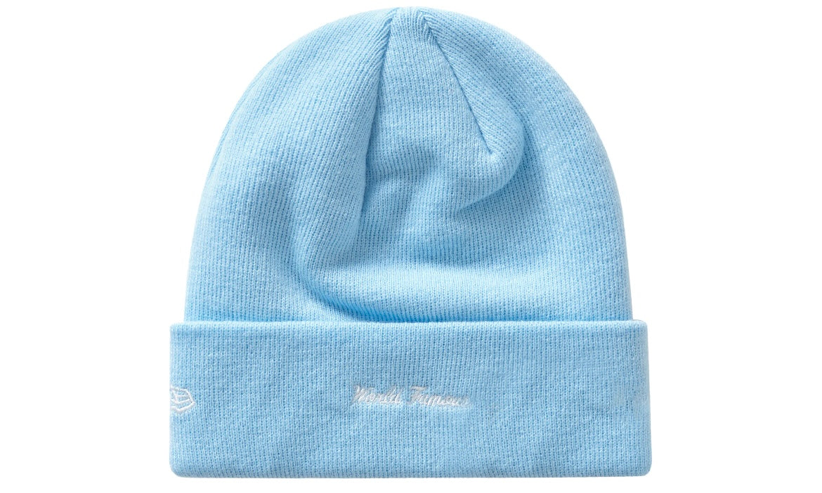 SUPREME NEW ERA BOX LOGO BEANIE ‘LIGHT BLUE’