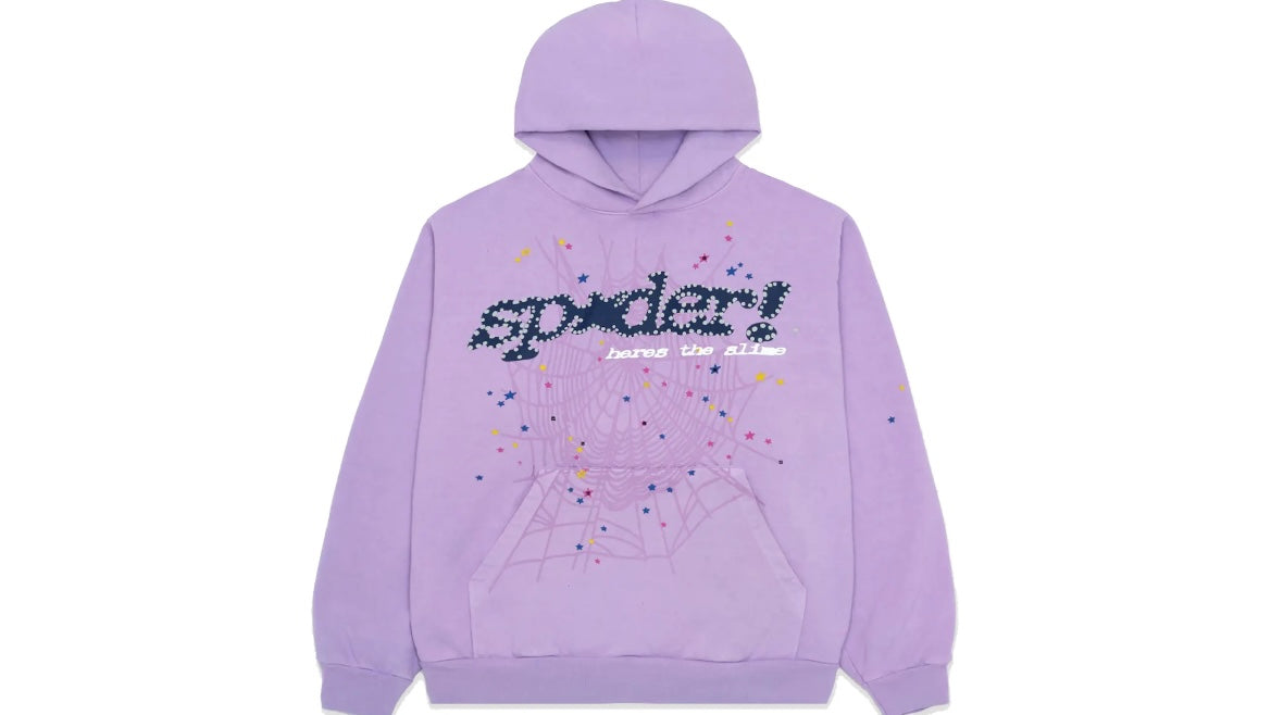 SP5DER WORLDWIDE AÇAÍ HOODIE ‘PURPLE’