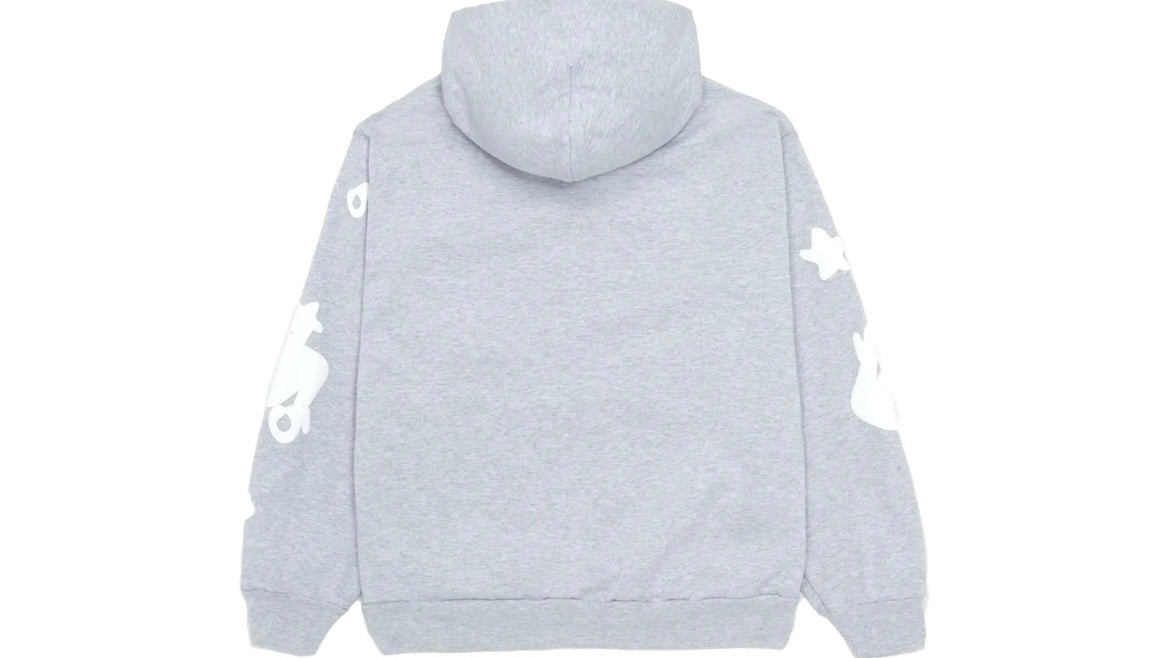 SP5DER WORLDWIDE BELUGA HOODIE ‘HEATHER GREY’