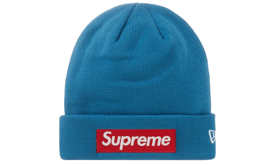SUPREME NEW ERA BOX LOGO BEANIE ‘BLUE’