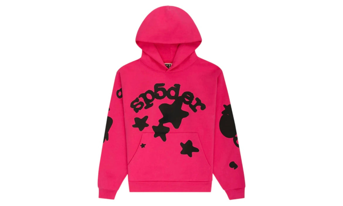 SP5DER WORLDWIDE BELUGA HOODIE ‘PINK’
