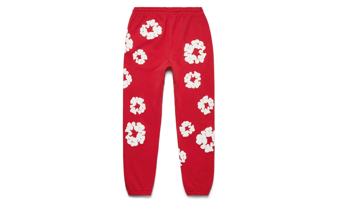 DENIM TEARS THE COTTON WREATH SWEATPANTS ‘RED’