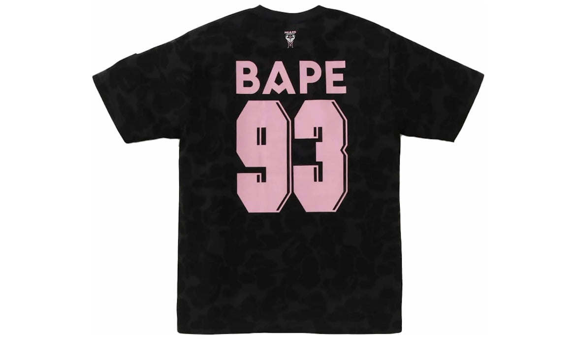 BAPE X INTER MIAMI CF CAMO TEE ‘BLACK’