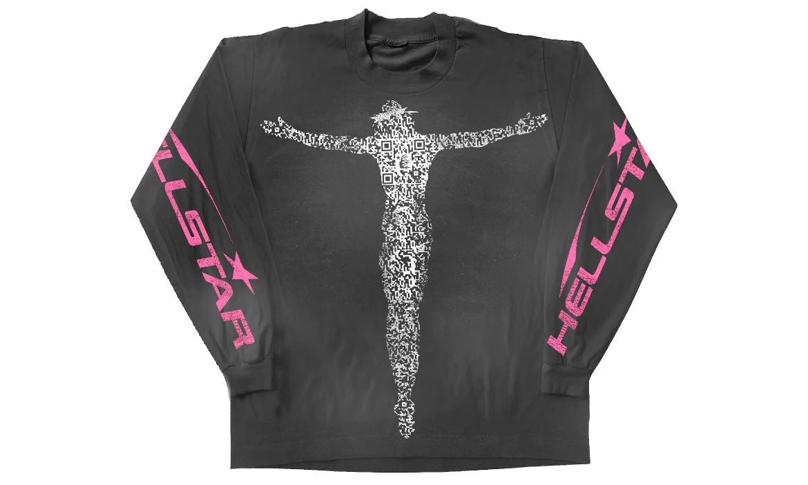 HELLSTAR QR CHRIST LONG SLEEVE TEE ‘BLACK’