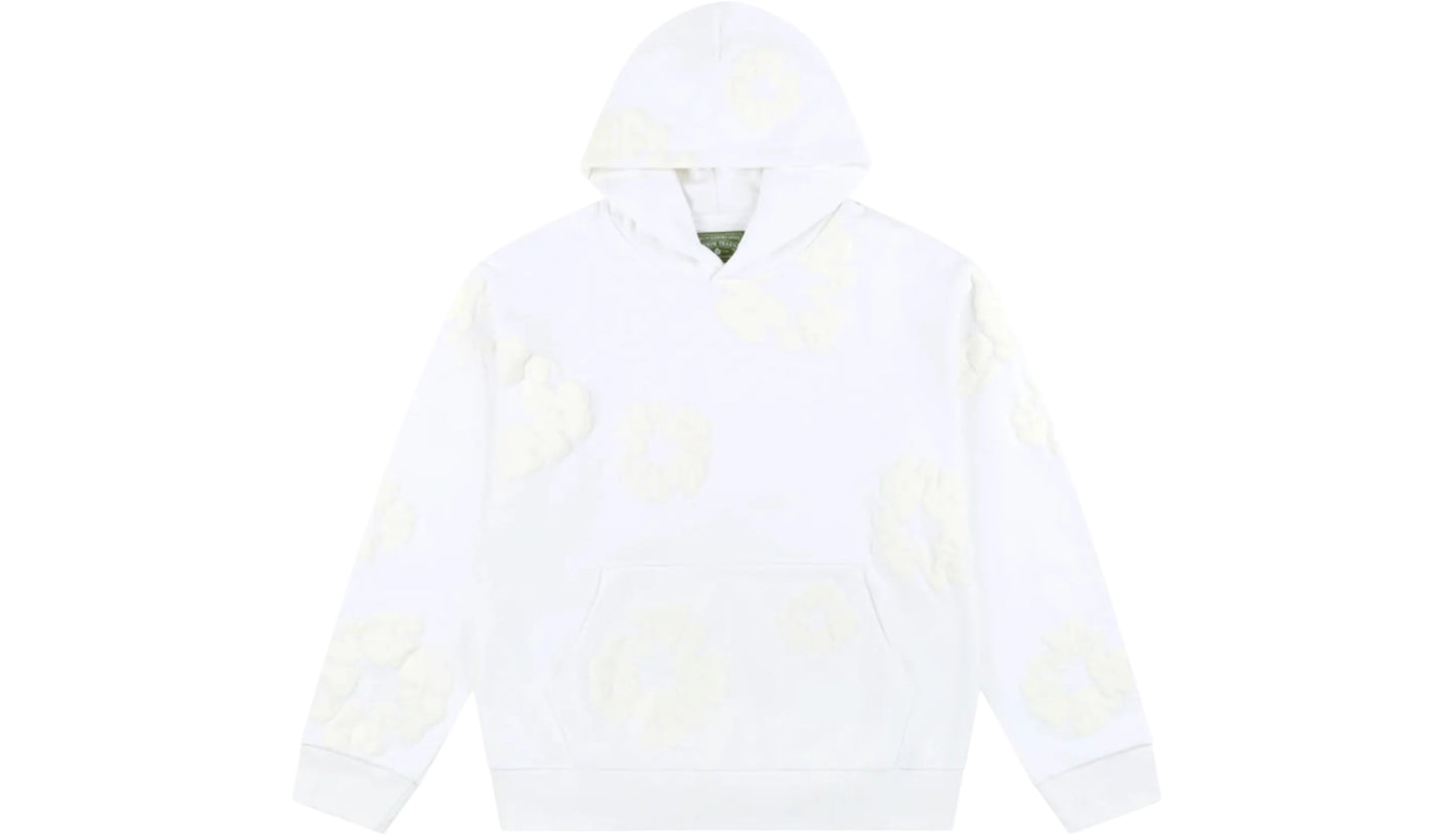 DENIM TEARS MONO COTTON WREATH HOODIE ‘WHITE MONOCHROME’