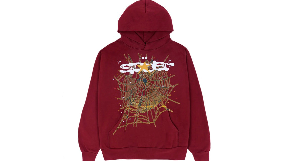 SP5DER WORLDWIDE HOODIE ‘MAROON’