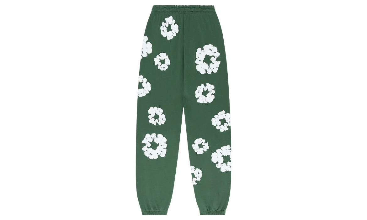 DENIM TEARS THE COTTON WREATH SWEATPANTS ‘GREEN’