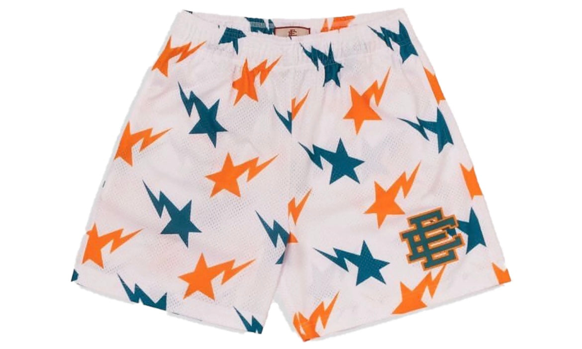ERIC EMANUEL x BAPE MIAMI BASIC SHORT ‘WHITE / TEAL / ORANGE’