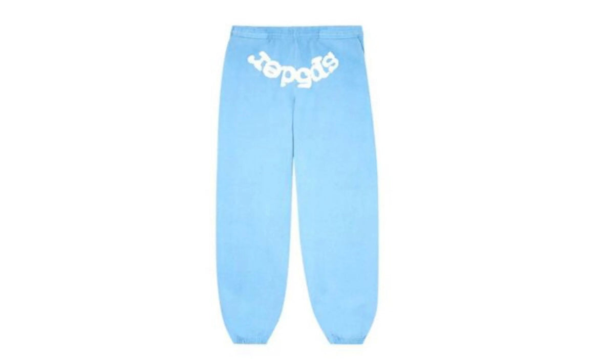SP5DER WORLDWIDE WEB SWEATPANTS ‘SKY BLUE’