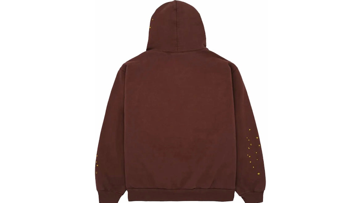 SP5DER WORLDWIDE WEB HOODIE ‘BROWN’