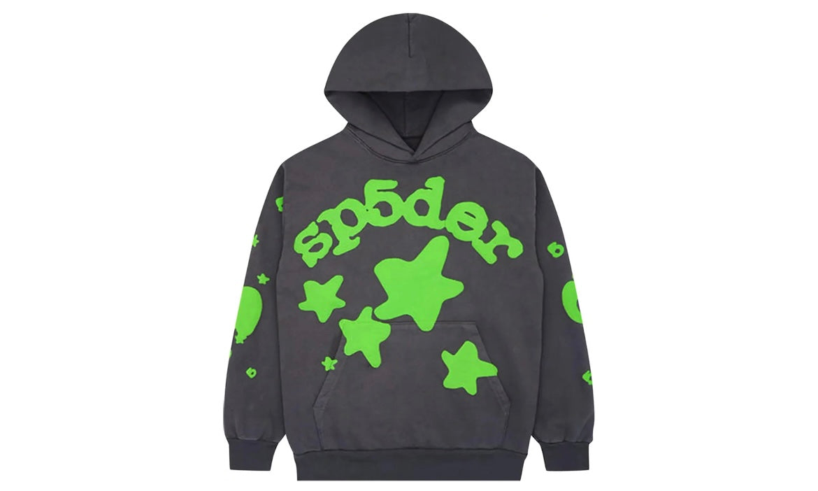 SP5DER WORLDWIDE BELUGA HOODIE ‘SLATE GREY’