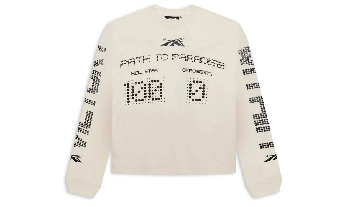 HELLSTAR SCOREBOARD LONG SLEEVE TEE ‘WHITE’