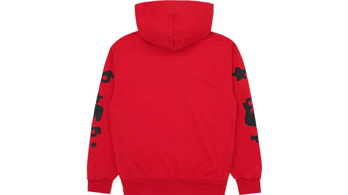 SP5DER WORLDWIDE BELUGA HOODIE ‘RED’
