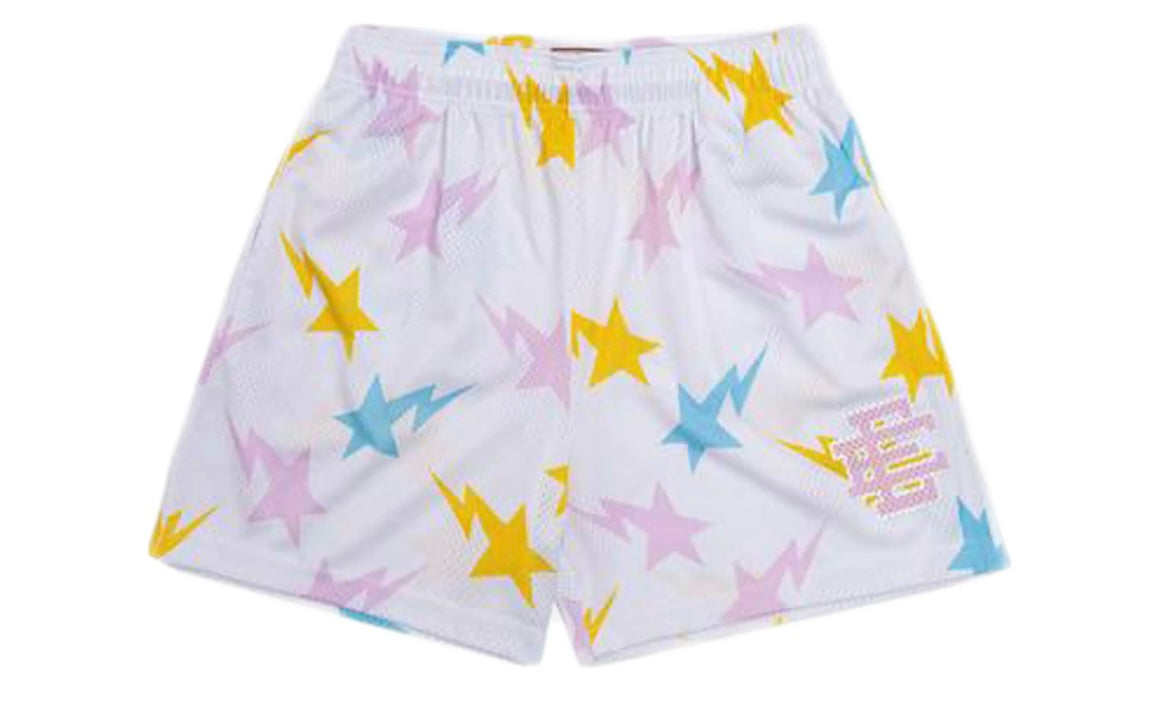 ERIC EMANUEL x BAPE EE BASIC SHORT ‘WHITE / YELLOW / BLUE / PINK’