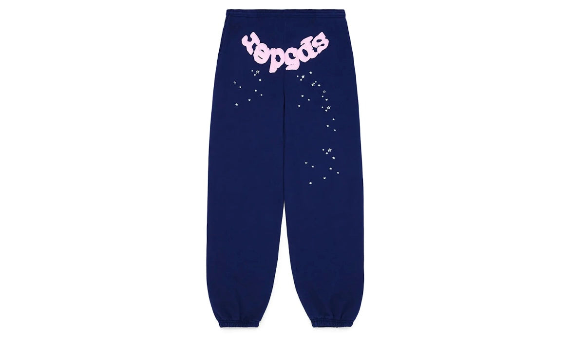 SP5DER WORLDWIDE OG WEB SWEATPANTS ‘NAVY BLUE’