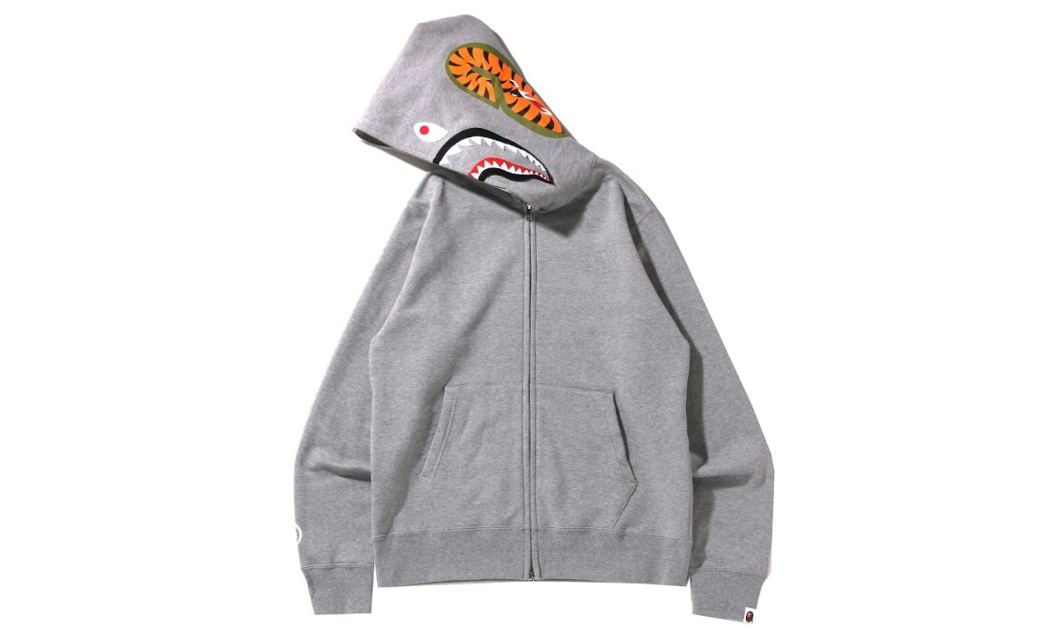 BAPE SHARK FULL ZIP HOODIE ‘GREY’