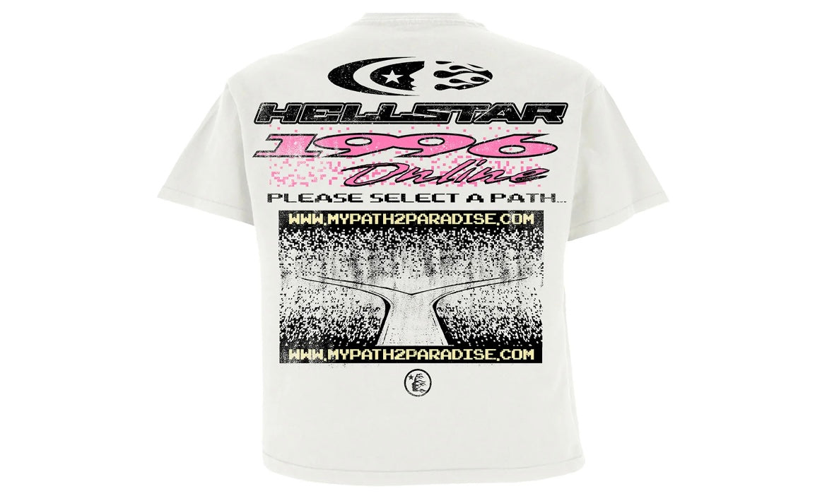 HELLSTAR PIXEL TEE ‘WHITE’