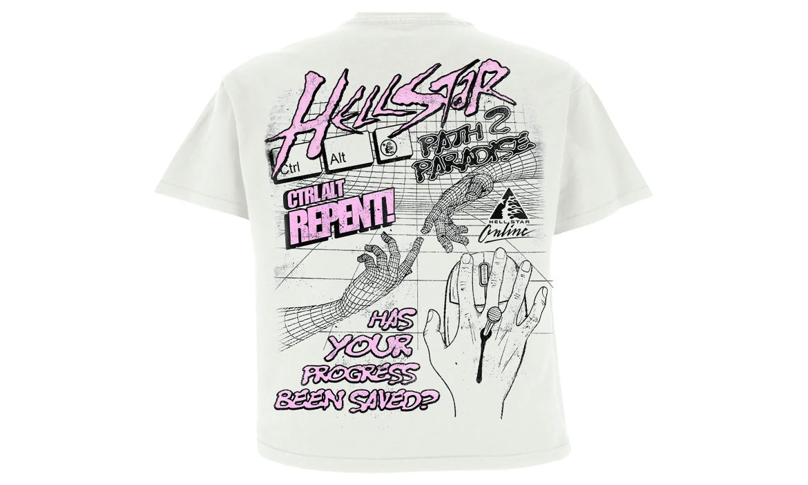HELLSTAR ONLINE TEE ‘WHITE’