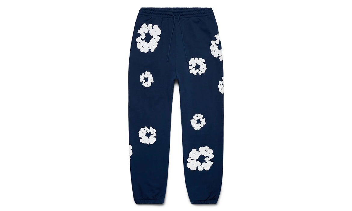 DENIM TEARS THE COTTON WREATH SWEATPANTS ‘NAVY BLUE’