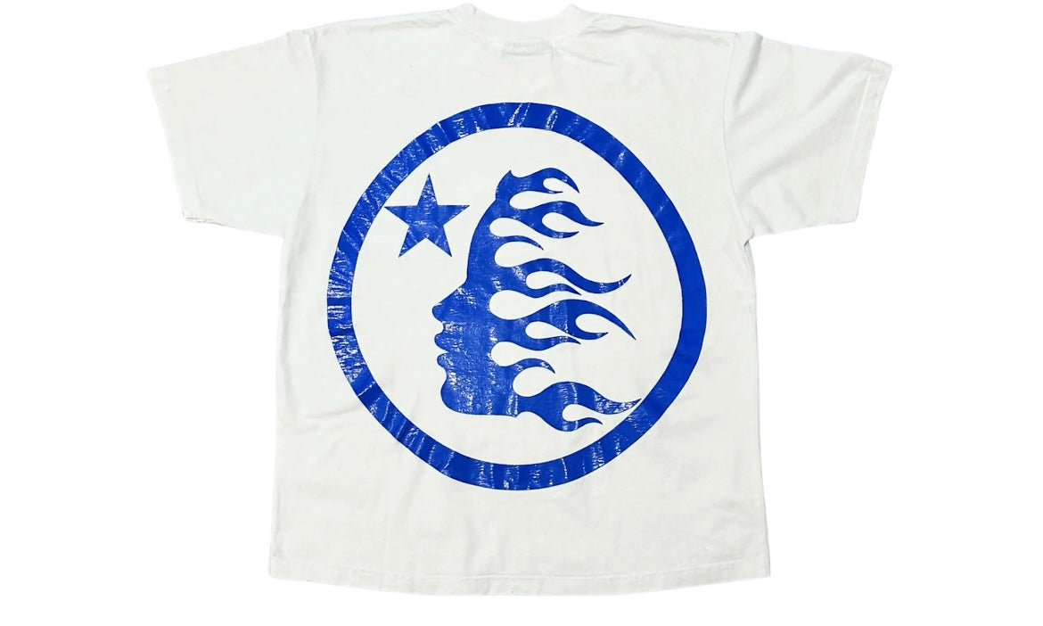 HELLSTAR GEL SPORT LOGO TEE ‘WHITE/BLUE’