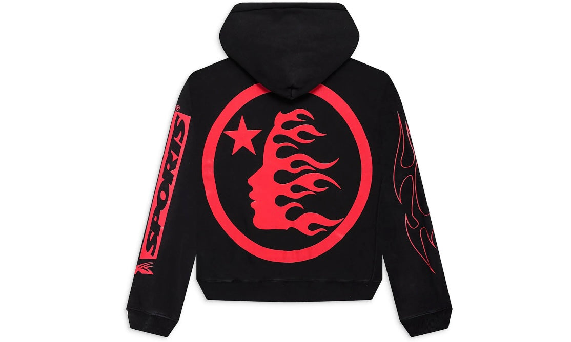 HELLSTAR SPORTS FUTURE FLAME HOODIE ‘BLACK’