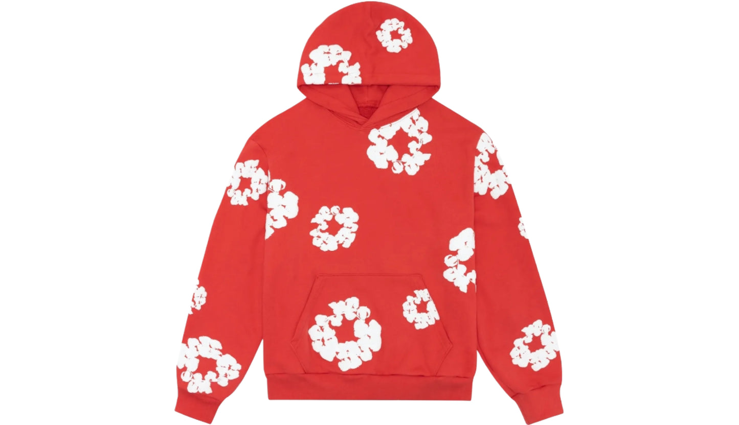DENIM TEARS THE COTTON WREATH HOODIE ‘RED’
