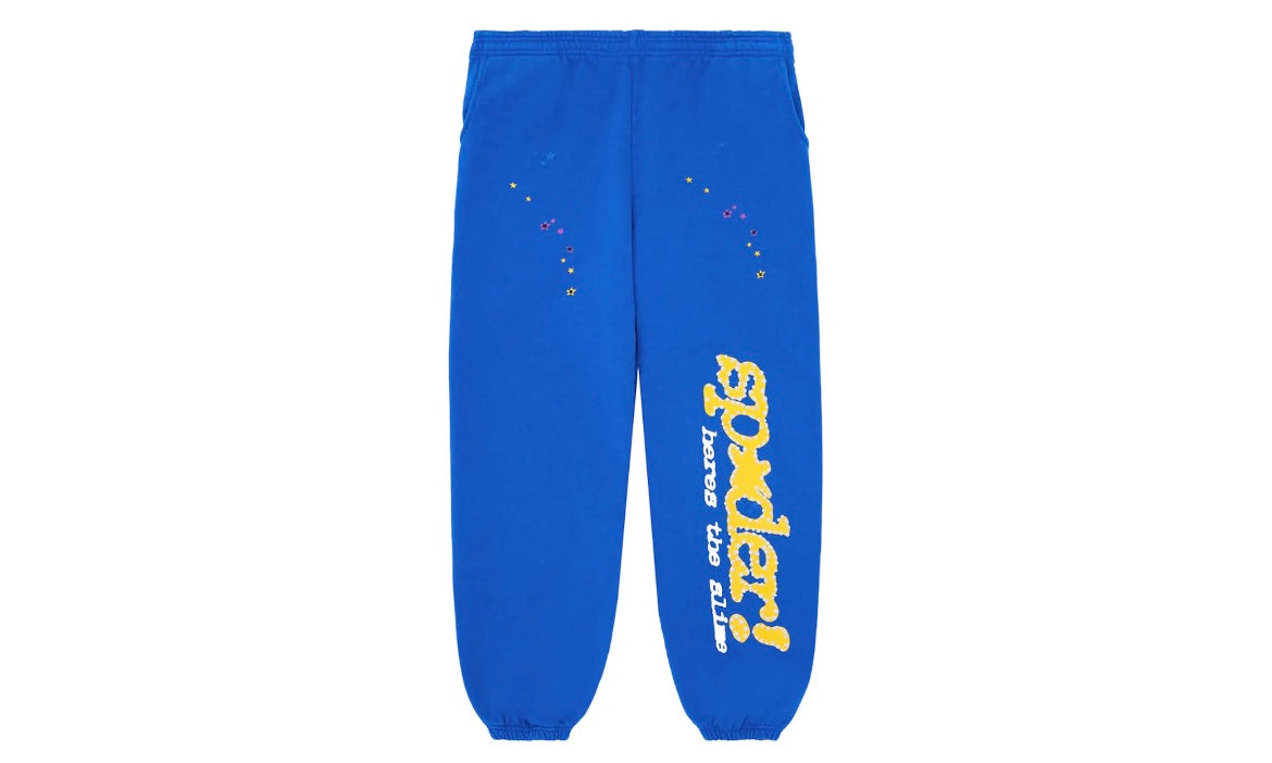 SP5DER WORLDWIDE TC SWEATPANTS ‘BLUE’