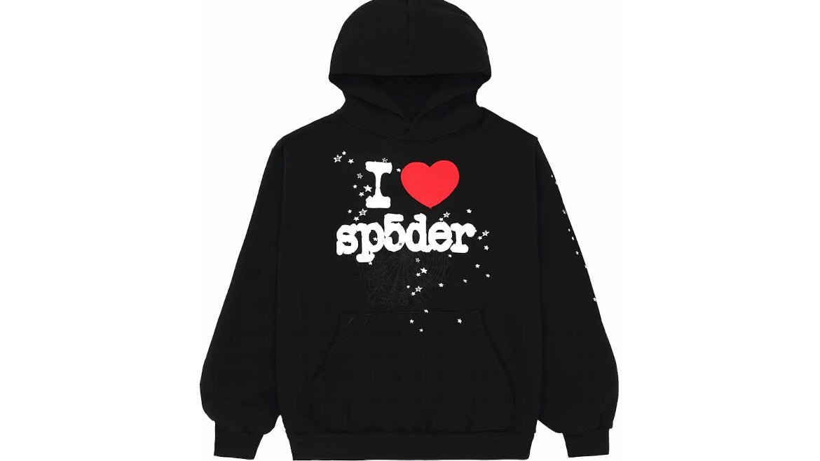 SP5DER WORLDWIDE I HEART SP5 SOUVENIR HOODIE ‘BLACK’