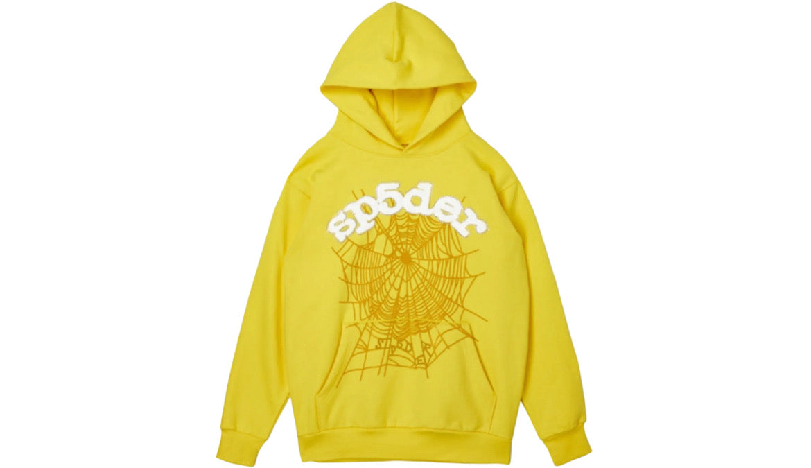 SP5DER WORLDWIDE WEBSUIT HOODIE ‘YELLOW’