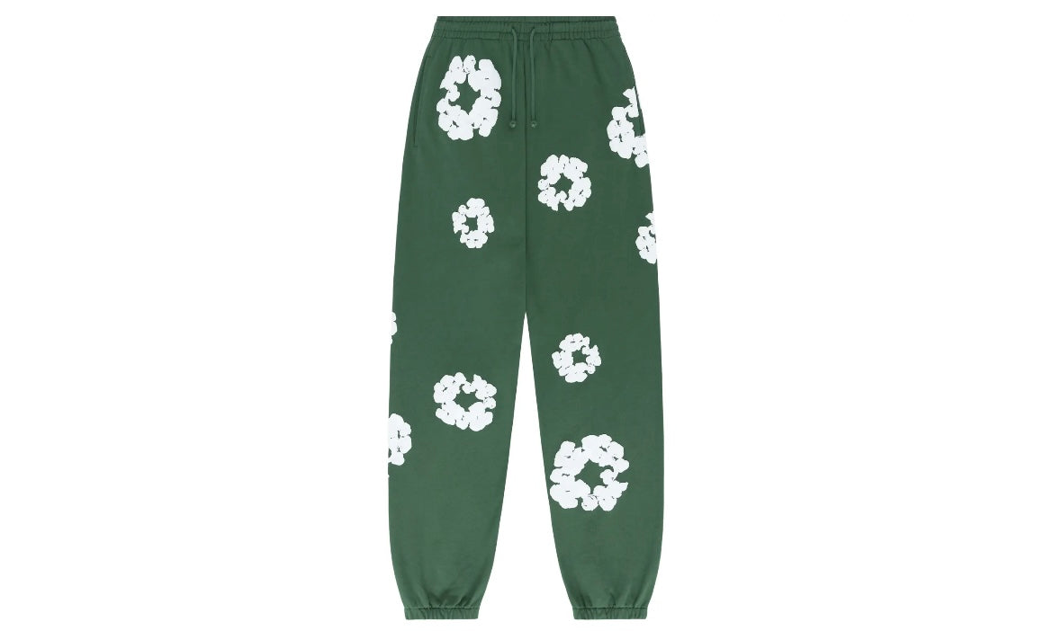 DENIM TEARS THE COTTON WREATH SWEATPANTS ‘GREEN’