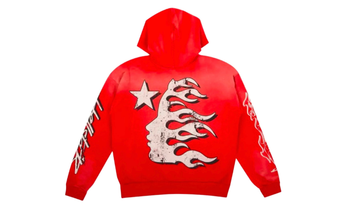 HELLSTAR RECORDS HOODIE ‘RED’