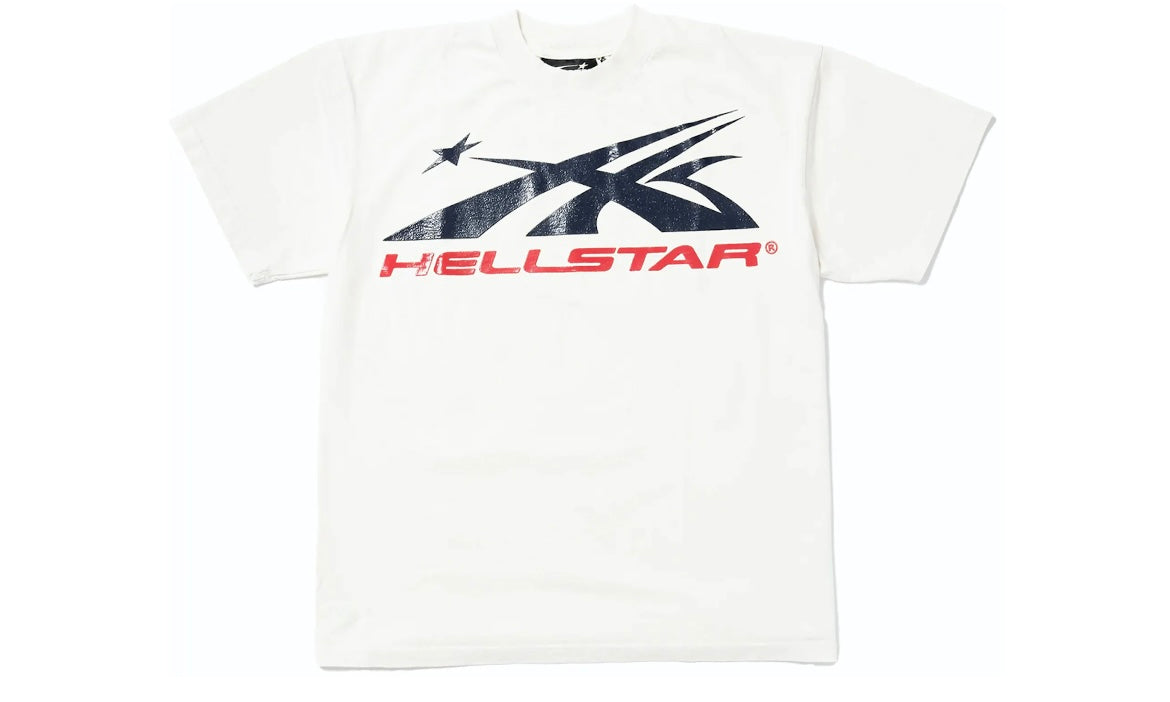 HELLSTAR SPORT LOGO GEL TEE ‘WHITE/RED’