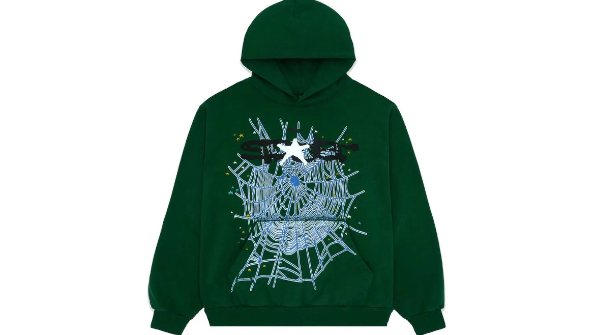 SP5DER WEB HOODIE ‘HUNTER GREEN’