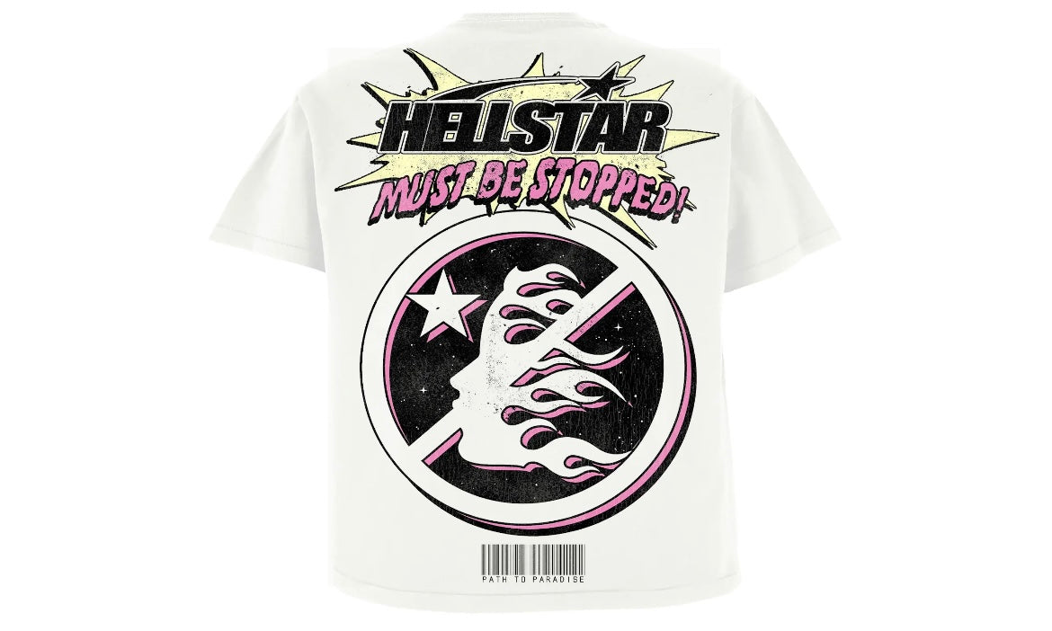 HELLSTAR BREAKING NEWS TEE ‘WHITE’