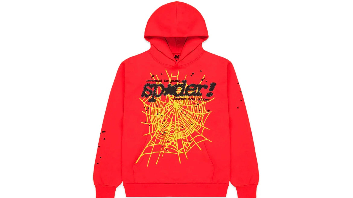 SP5DER WORLDWIDE P*NK V2 HOODIE ‘RED’