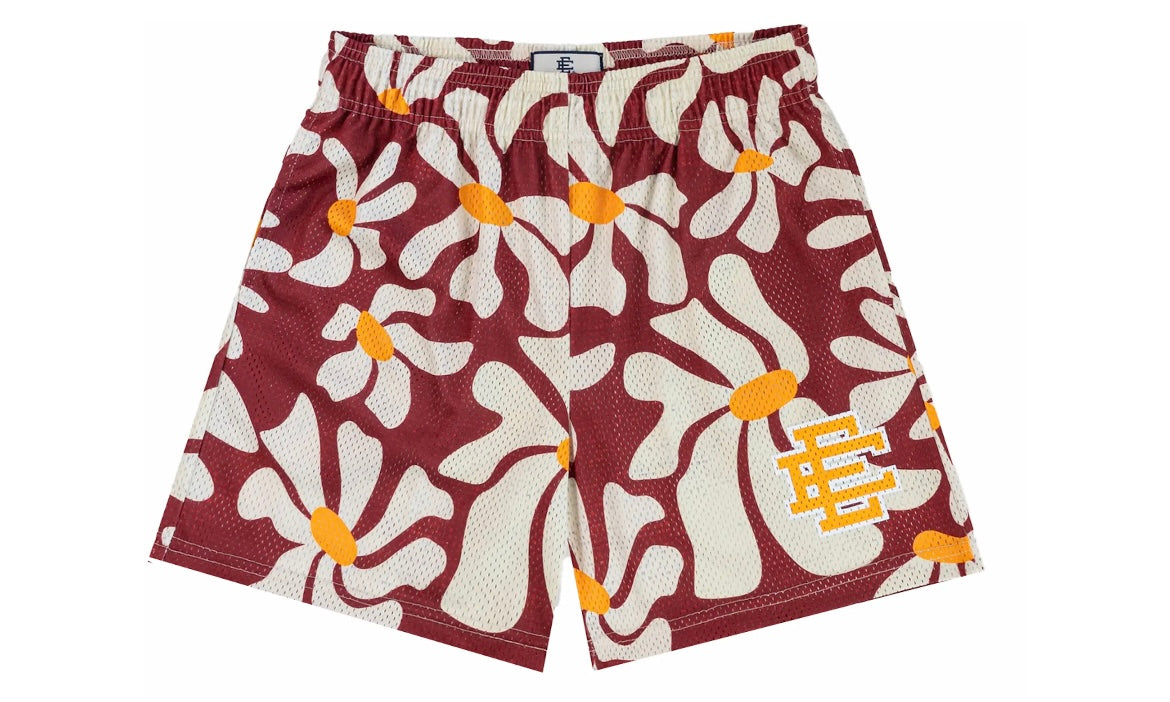 ERIC EMANUEL EE BASIC SHORT ‘RED DAISIES/YELLOW’