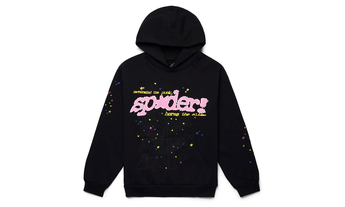 SP5DER WORLDWIDE P*NK V2 HOODIE ‘BLACK’