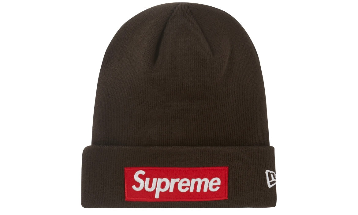 SUPREME NEW ERA BOX LOGO BEANIE ‘BROWN’