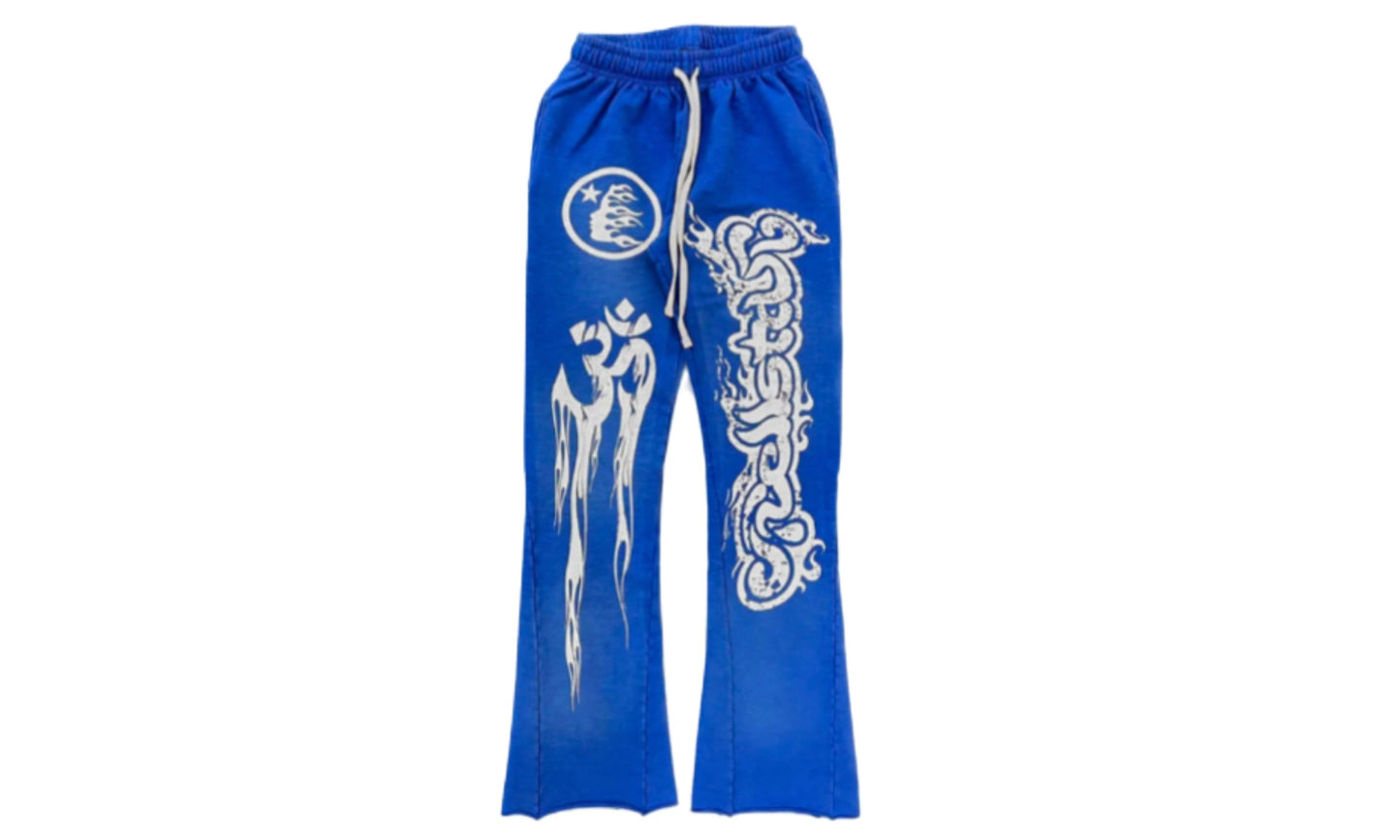 HELLSTAR FLARE SWEATPANTS ‘BLUE’