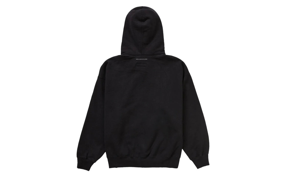 SUPREME MM6 MAISON MARGIELA ZIP UP HOODIE SWEATSHIRT ‘BLACK’