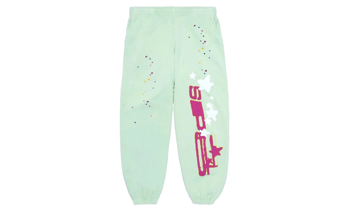 SP5DER WORLDWIDE SP5 SWEATPANTS ‘MINT’