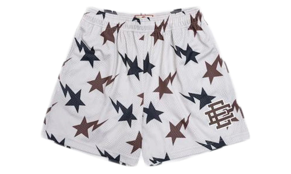 ERIC EMANUEL x BAPE EE BASIC SHORT ‘CREAM / BROWN / NAVY’