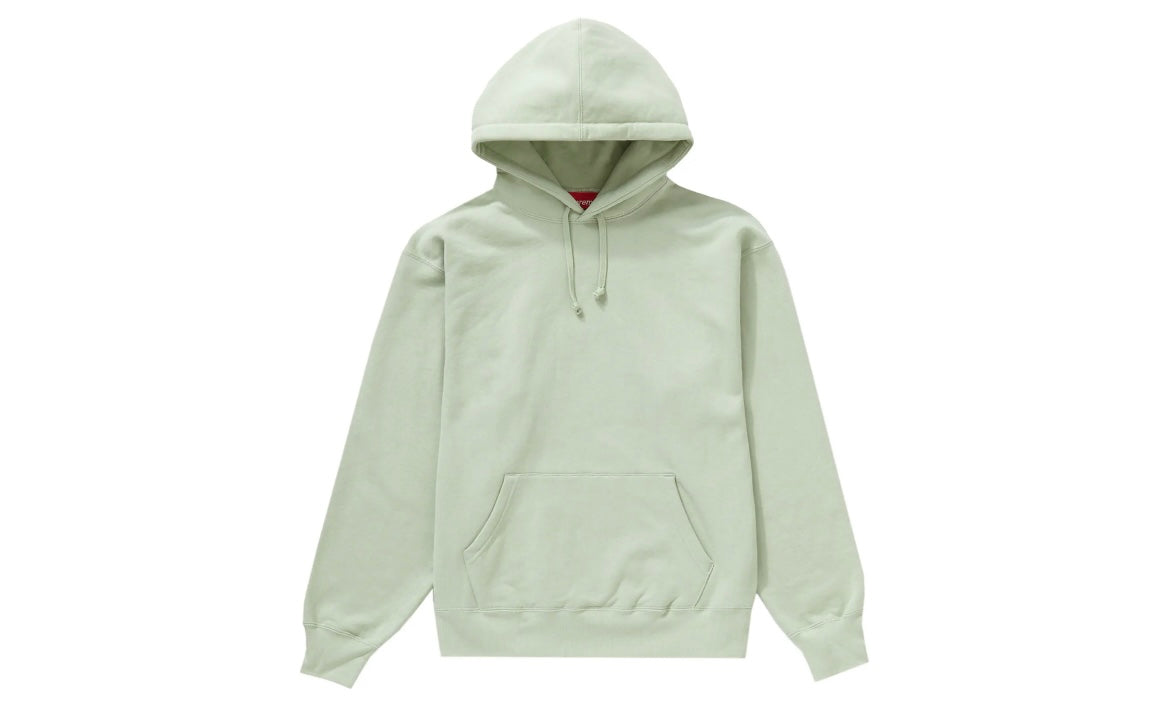 SUPREME SATIN APPLIQUÉ HOODED SWEATER ‘MINT GREEN’
