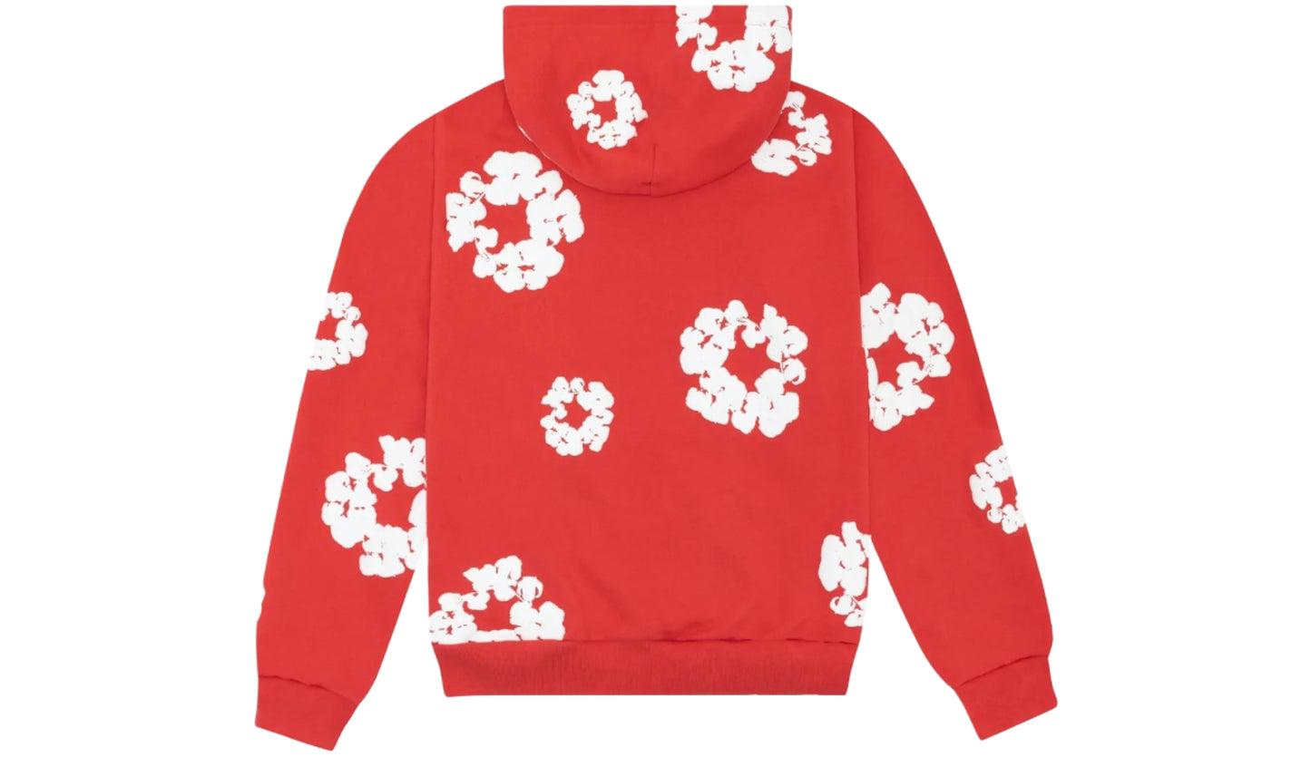 DENIM TEARS THE COTTON WREATH HOODIE ‘RED’