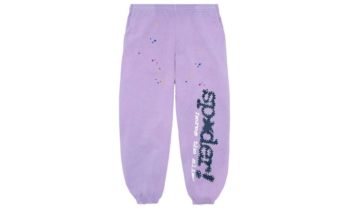 SP5DER WORLDWIDE AÇAÍ SWEATPANTS ‘PURPLE’