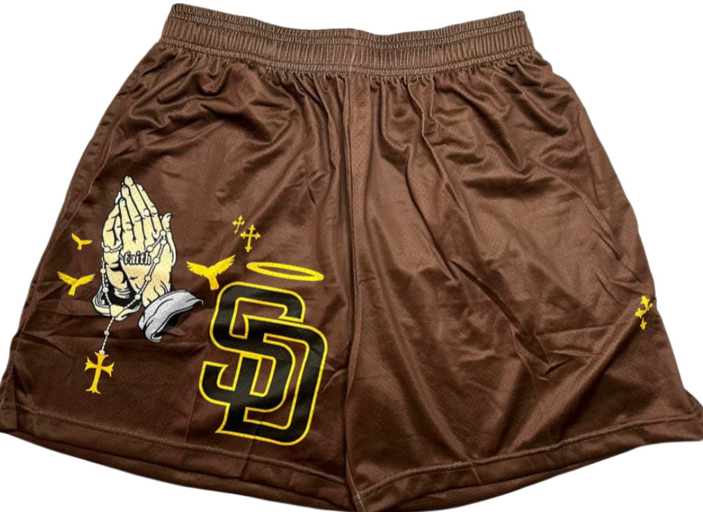 CUSTOM SAN DIEGO PADRES SHORTS