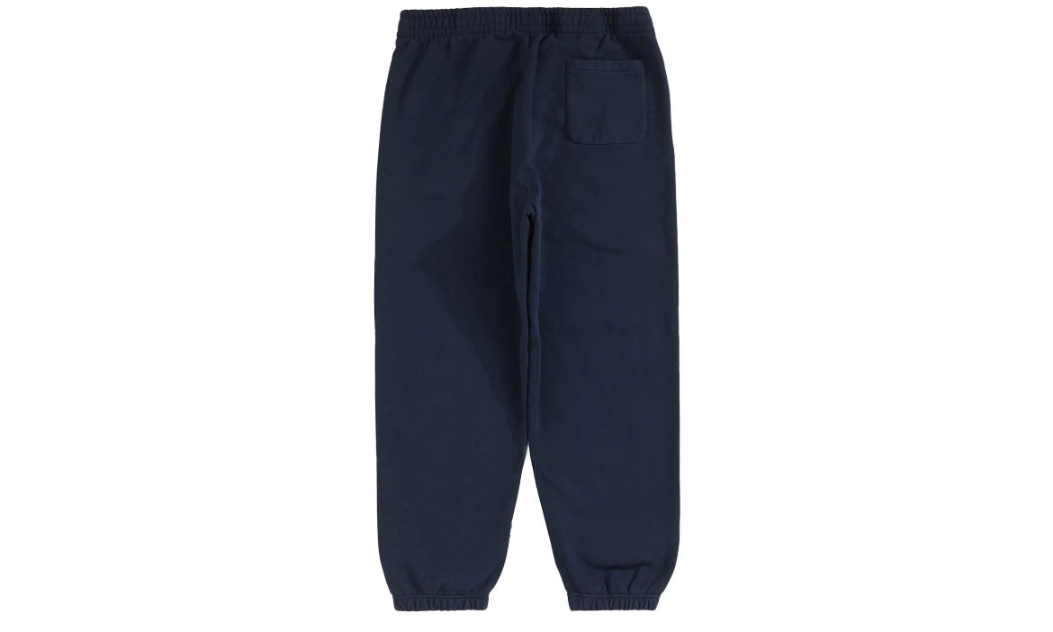 SUPREME SATIN APPLIQUÉ SWEATPANTS ‘NAVY BLUE’